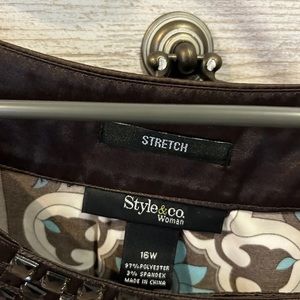 Style&Co Jeweled Blouse